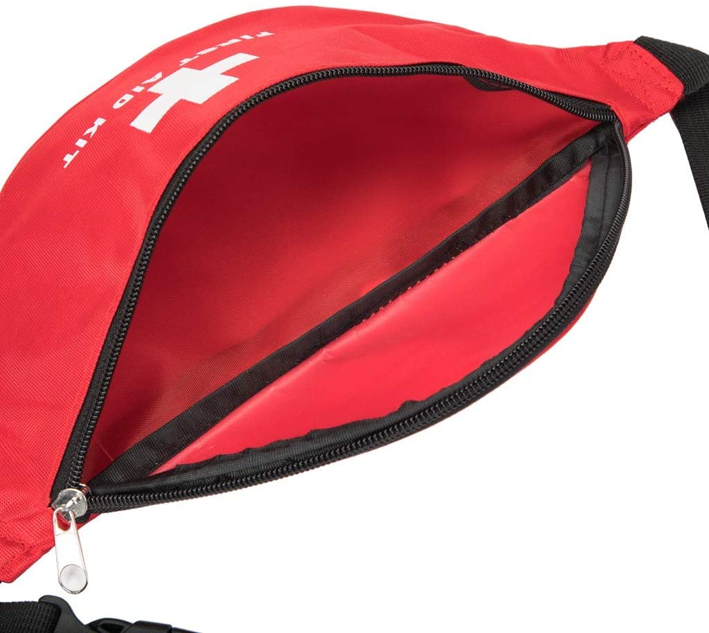 حقيبة إسعافات أولية فارغة للخصر الأحمر من Travel Sports